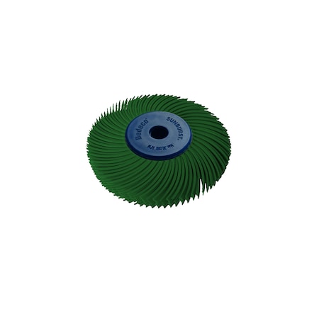 Dedeco Sunburst Radial Bristle Discs 2 in Curved Tc 6-Ply Dark Green 50 Grit A/O 1/Unit 2246